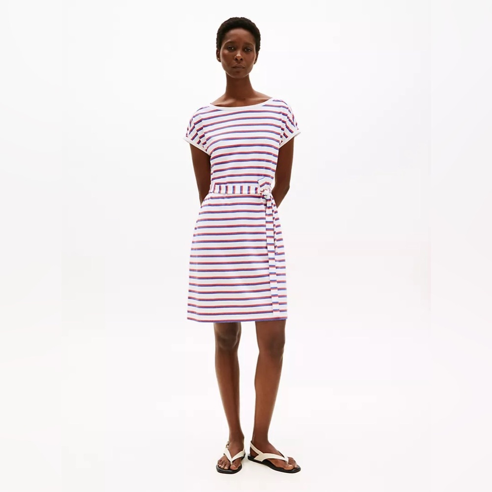 Brand New Tommy Hilfiger Women’s Striped T-Shirt Dress, Size Medium, NWT